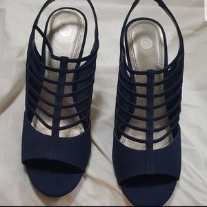 Dress Barn faux suede heels